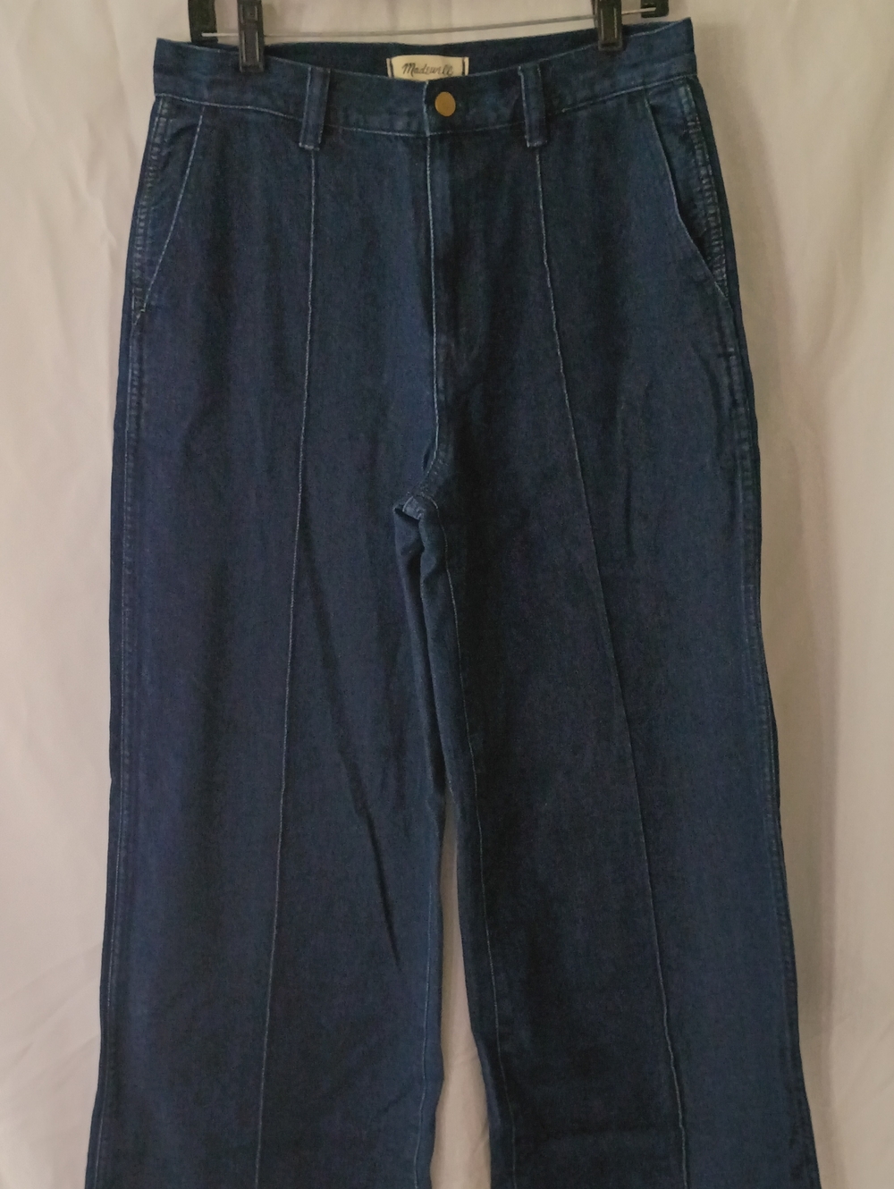 Madewell Deep Indigo Wide Leg Jeans